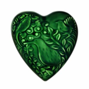 'NZ Natives' Heart - Green